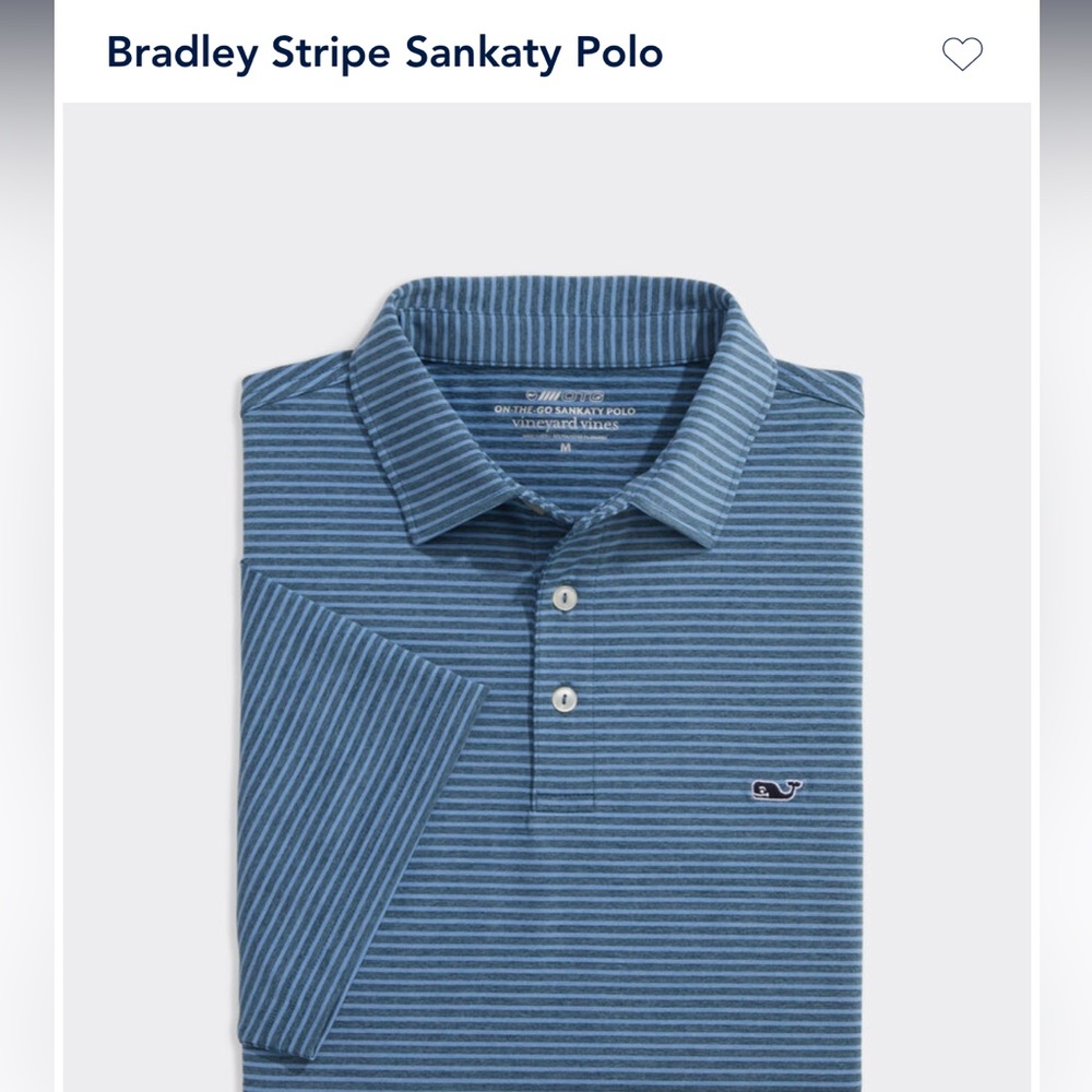 Mens M Bradley stripe performance polo
